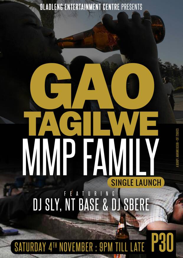 Sparks_bw's tweet photo. @MMPFamily - Ga O Tagilwe 
Single Launch This Saturday
At Dladleng Entertainment Moshupa 
Ft @djslybw @DJNTBASE1 P30 All Night cc @EventsBW https://t.co/fI5rPuOST2
