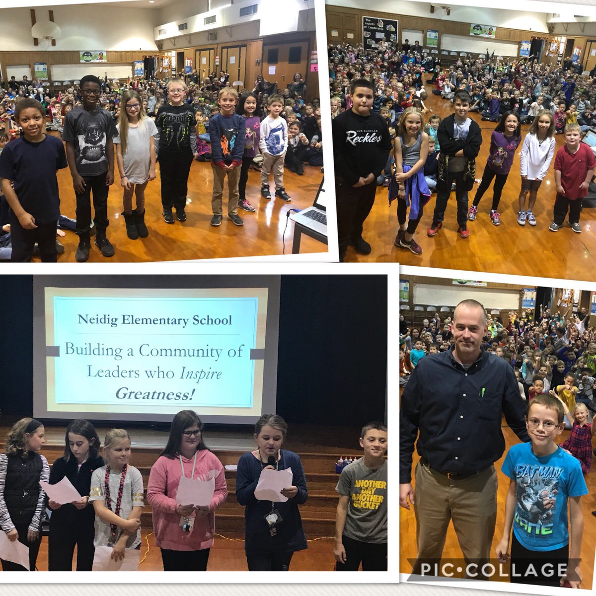 NeidigElem's tweet photo. Neidig’s November Leadership Assembly was inspiring!   So proud of our Leaders!  #neidig #qcsd #TLIM https://t.co/Uy9X0KgYEF