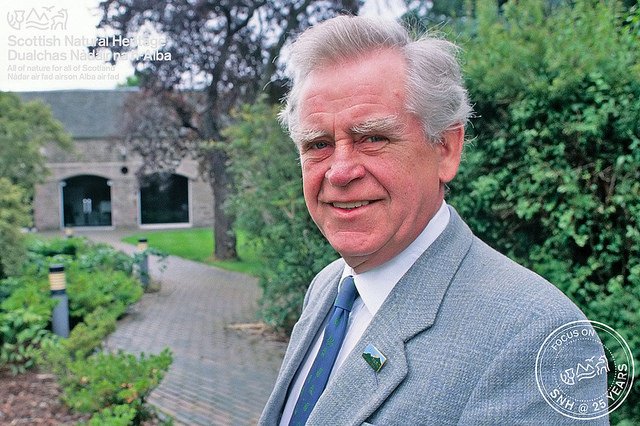 NatureScot's tweet photo. This year is a significant year for SNH - 1/4 of a century!  We're proud of #SNHat25.  Did you know our 1st chair was Magnus Magnusson KBE? https://t.co/6Eo71MxT32