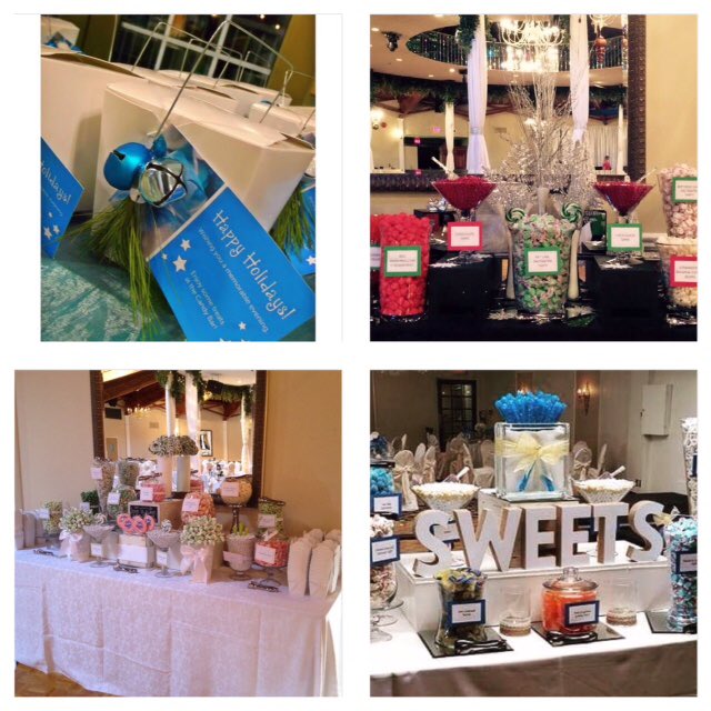 Book your Holiday Party with us. #candytable #holidays #candy