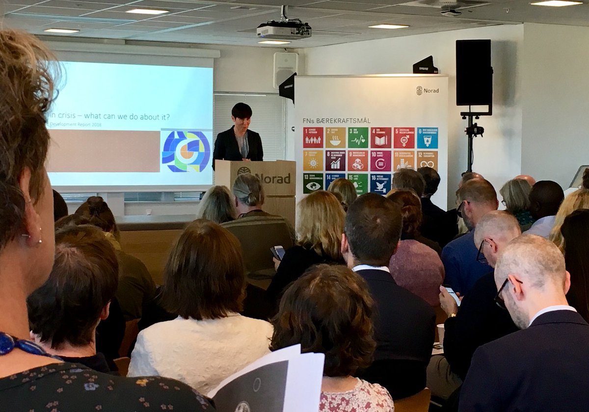 Quality #EducationForAll depends on increased financing - FM #EriksenSoreide at Oslo launch of #WDR2018 #SDG worldbank.org/en/publication…