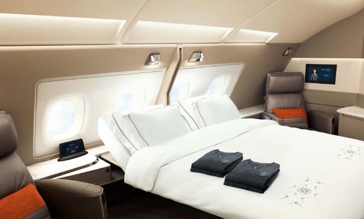 Travelwerke's tweet photo. The wait is finally over as @SingaporeAir reveals new #Suites, #BusinessClass for @Airbus #A380. Taking flight December 18 from #SIN to #SYD https://t.co/jv1uoicr79