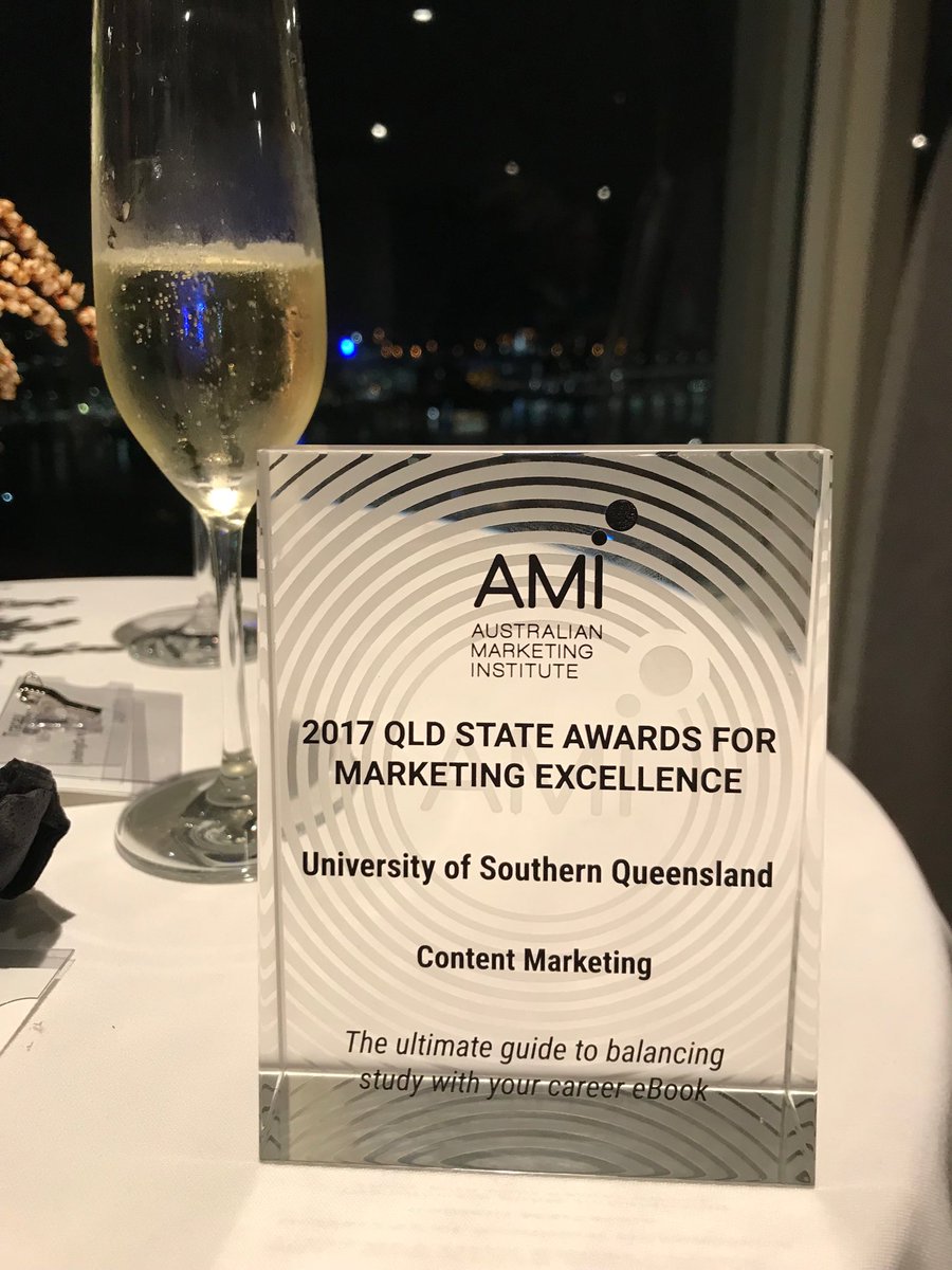 ecbell86's tweet photo. Ummm... so I wrote an eBook as part of a #usqedu content marketing strategy, and it won an award! #amiawards2017 #usqpride #bitchuffed https://t.co/nIIZHHha5r