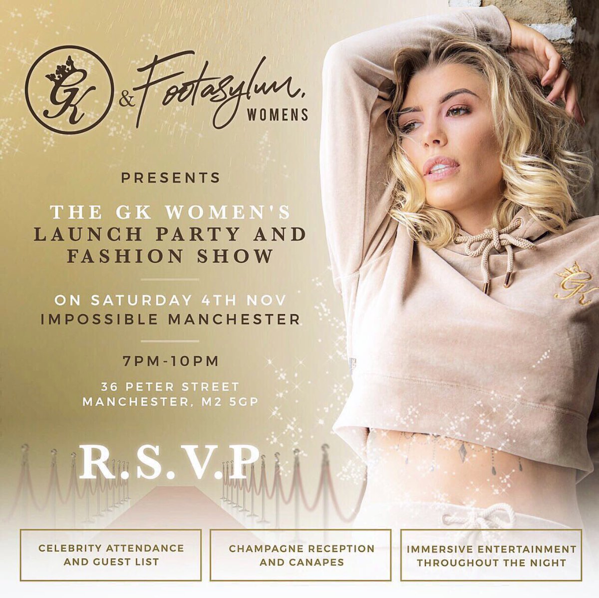 This Saturday we celebrate the launch of the Gym King Women's collection at @BeImpossibleMcr. For guest list DM or email terri@thegymking.com #gymkingwomens #fashion #launch
