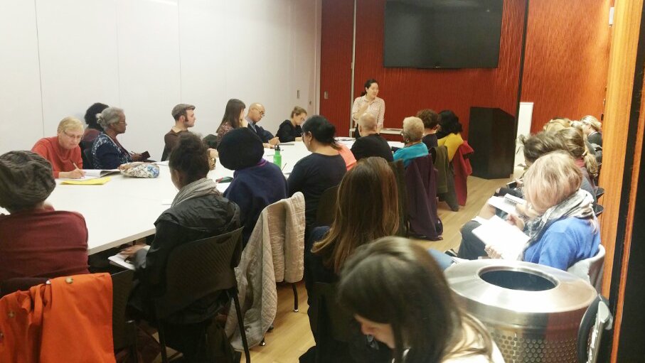 aramkimart's tweet photo. Was grateful to have amazingly diverse crowd who came to learn about making children's PB last night @nypl workshop! 1 more session next wk! https://t.co/2y2ofWWLwO