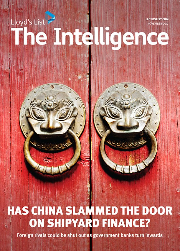 Divya_LL's tweet image. The Intelligence is out NOW! Has China slammed the door on shipyard finance? 🇨🇳🚪 Read it online - bit.ly/2h4jupT