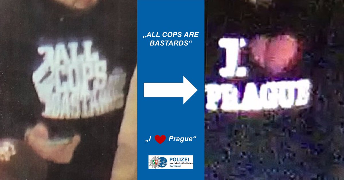 polizei_nrw_do's tweet photo. Pullovertausch schützt nicht vor Strafverfolgung! Ein 20-jähriger Fan von APOEL Nikosia hat gestern erfolglos versucht, sich mit dem Tausch der Oberbekleidung der Strafverfolgung zu entziehen. #BVBAPN #Polizei #Dortmund

https://t.co/GaqXtjvnXX https://t.co/uXFHTVEgG3