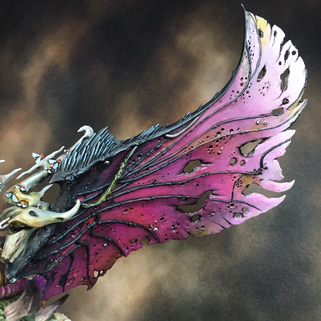 ICantThinkEm's tweet image. Finally finished Mortarion last night! I’m happy with the result &amp;amp; he was super fun to paint ^.^ I’ll add a close up of the smoke below too