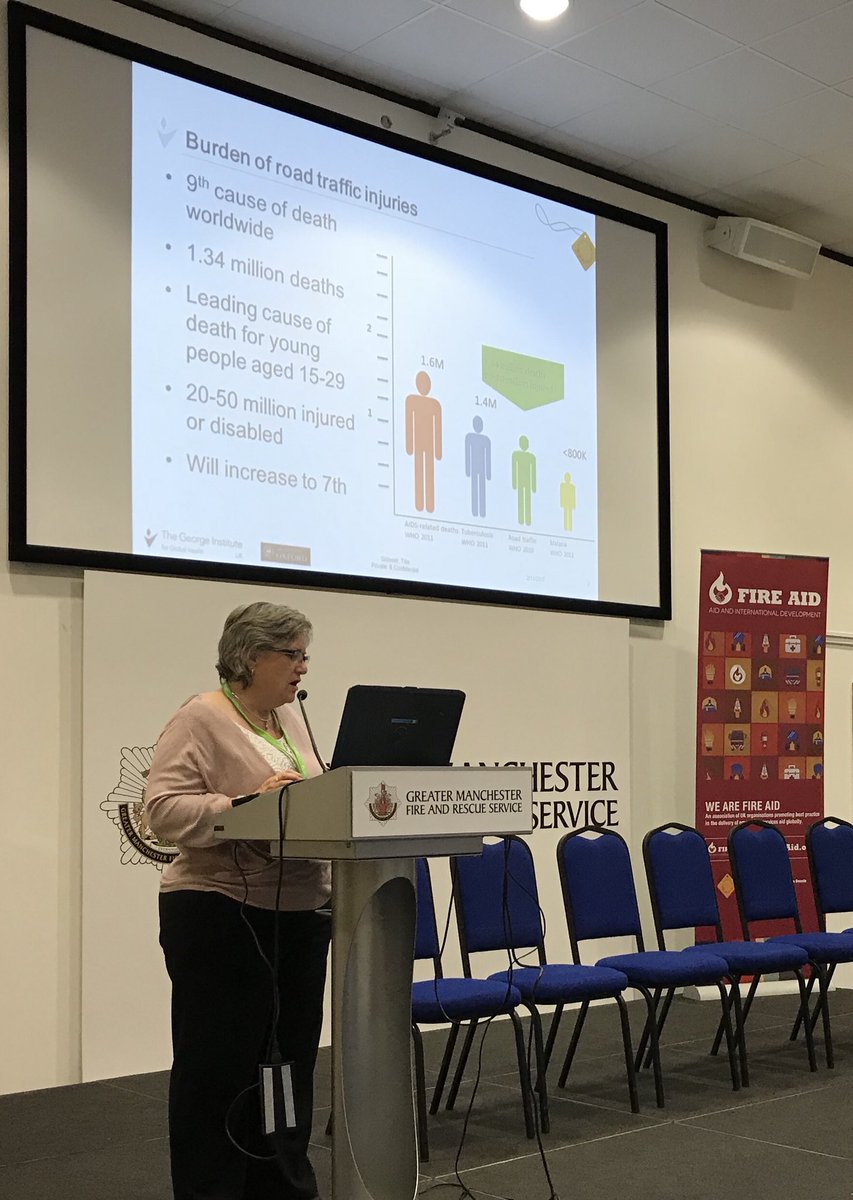 Improving post crash care is vital to #savinglives &amp; achieving #VisionZero. Amazing work highlighted <a href="/FIRE_AID_UK/">FIRE AID and International Development</a> annual conference today!
