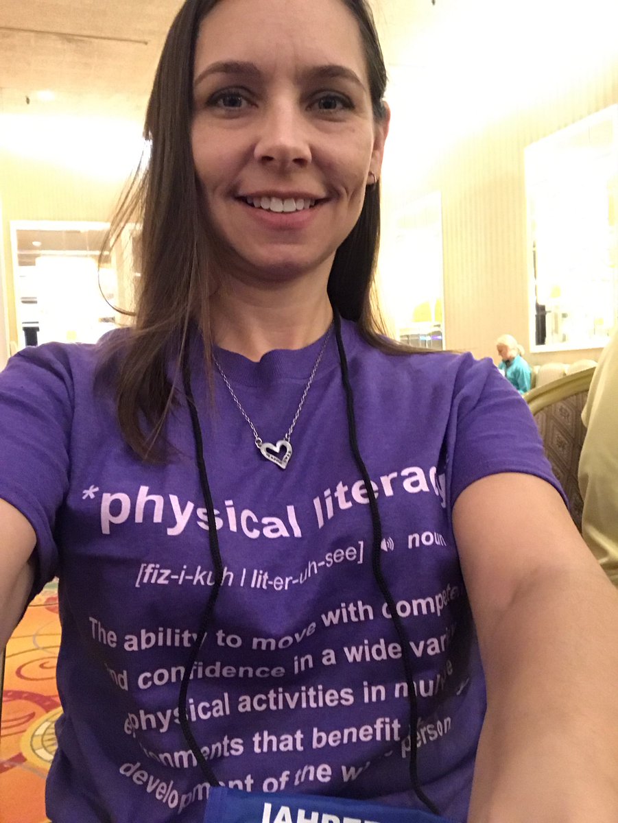 Proudly wearing my #sendateacher shirt at <a href="/INAHPERD/">IAHPERD</a> conference today. sendateacher.com/send_a_teacher… #SHAPEAmerica #PhysEd