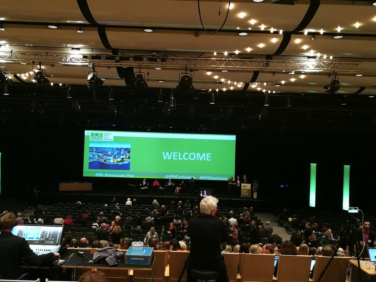 JAweko's tweet photo. "Sustaining resilient and healthy communities" 10th European Public Health conference @EPHconference #EPHStockholm @H_S_Global @ev4gh https://t.co/IvbvTH2UPt