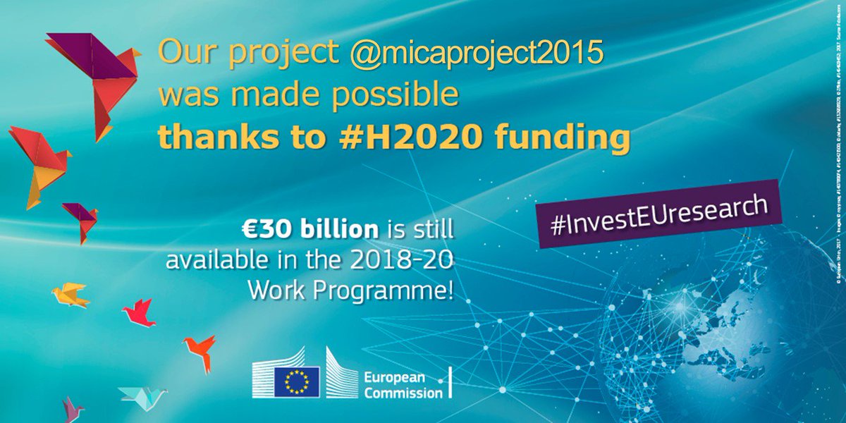 Our project <a href="/micaproject2015/">Mica project</a> was made possible thanks to #H2020 #InvestEUresearch!