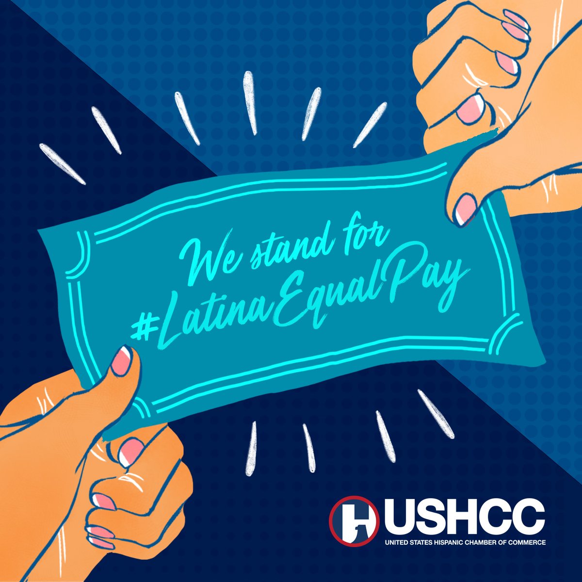 USHCC's tweet photo. At the USHCC we're proud to support #LatinaEqualPay! https://t.co/pzumKacdSf