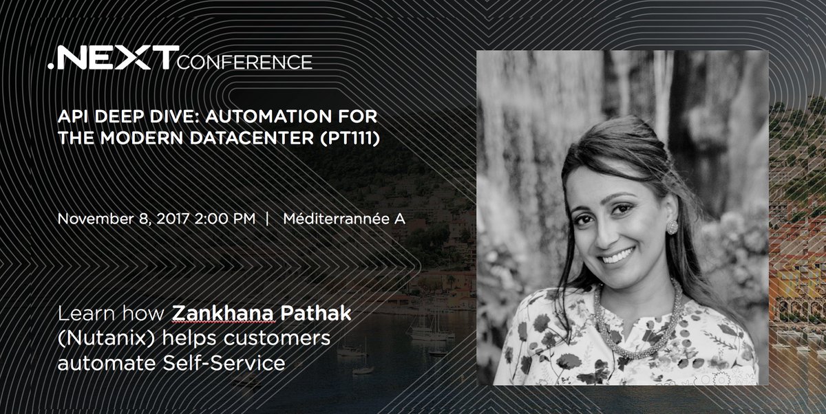 nutanix's tweet photo. Integrating self-service with the @Nutanix API is a feat worth talking about. Join @ZRPathak at #NEXTconf to learn more. https://t.co/Ut2wq5Sk8P
