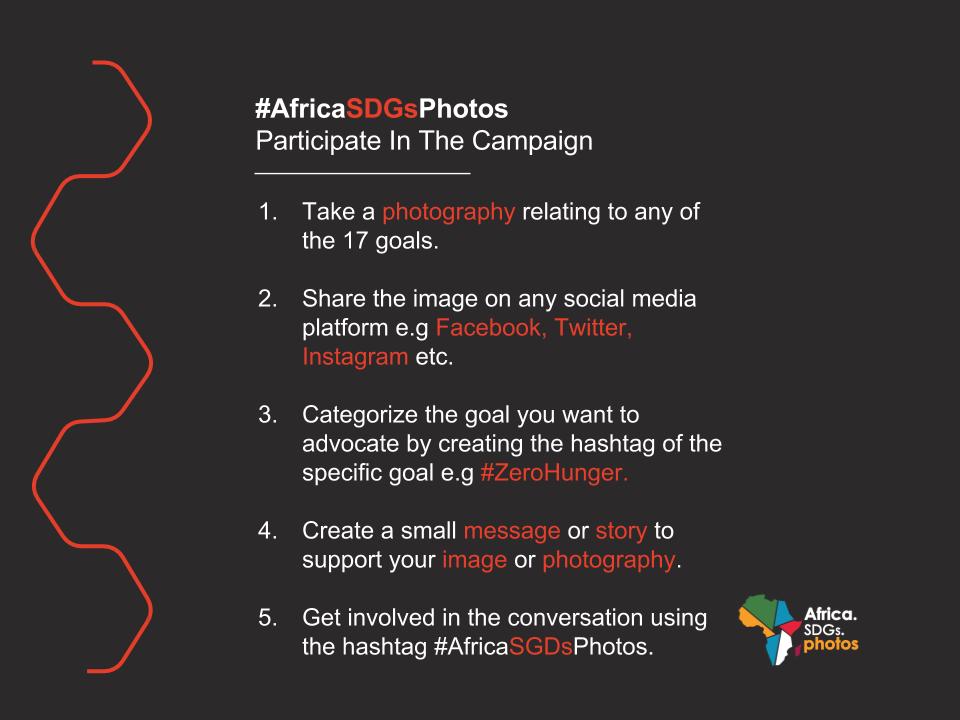 knowcache's tweet photo. How do you participate in #AfricaSDGsPhotos Follow the simple procedures bellow: @SparkSahara @VenturesSahara @bunihub @AfriLabs https://t.co/ju636v4JuH