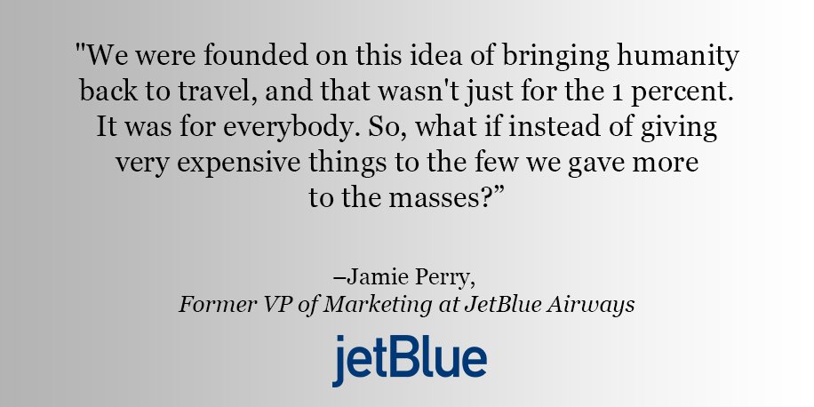 CSpaceGlobal's tweet photo. "More to the masses" ----> How @JetBlue, one of the year's most human businesses in our #CQ17 report, does it: https://t.co/DiF88C4lgE https://t.co/OgCWl7qUUp