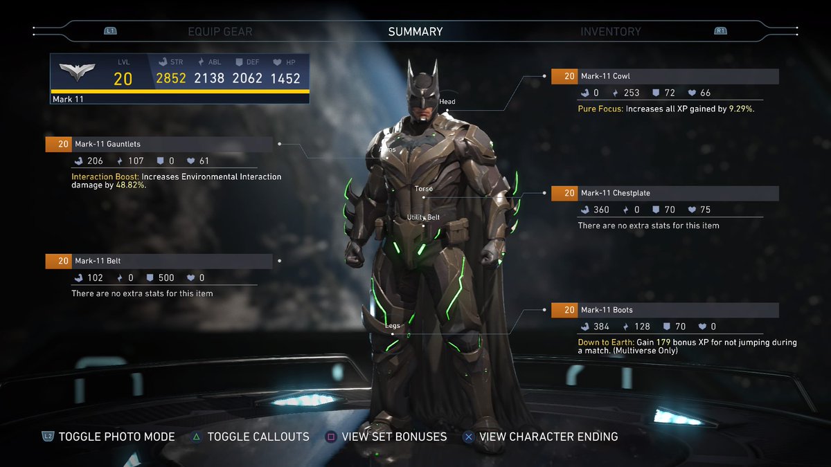 v_mstr_7585's tweet photo. @InjusticeGame @siddthegrid Here are my 4 best #batman loadouts! #VMaster https://t.co/ecXOuThlHg