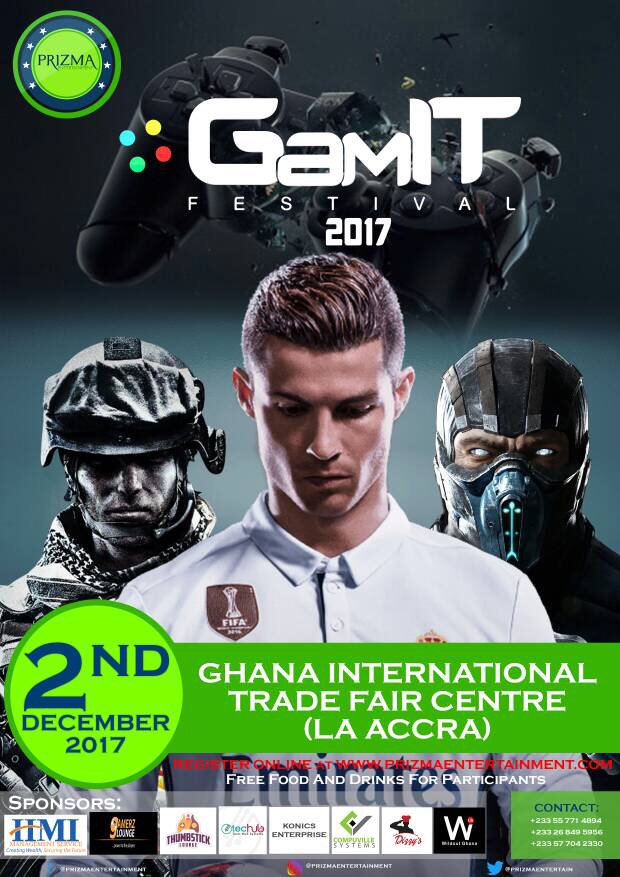 WildoutEvents's tweet photo. You think🤔 you got what it takes to be crown D Ultimate🎮 champion!!💪

#GamITFestival2017
@prizmaentertainment 
Contact:0557714894 0577042330 https://t.co/sZacR3MDmb