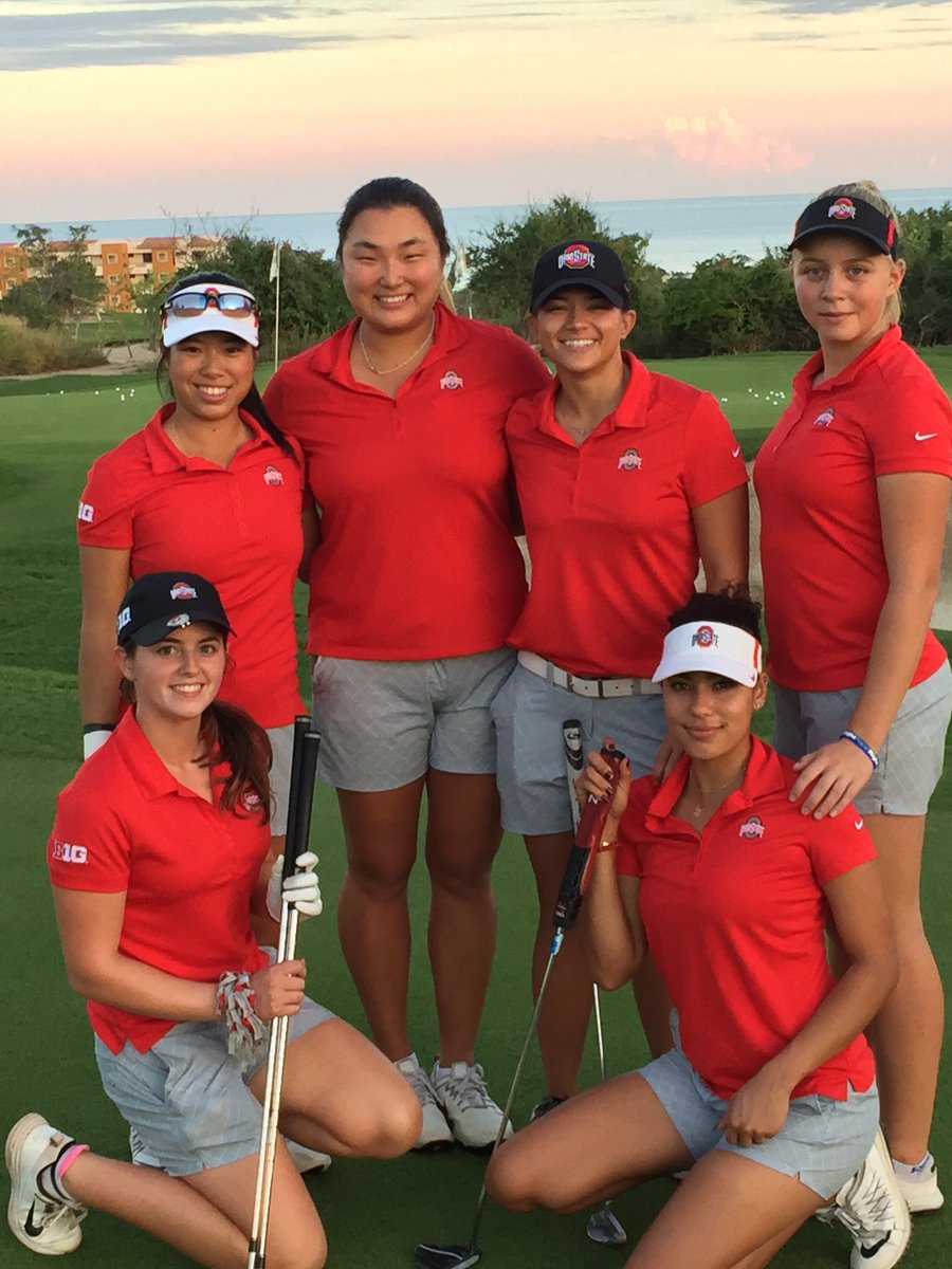 OhioStateWGOLF's tweet photo. Buckeyes ready for The Battle at the Beach #WelcomeToCabo https://t.co/7oJmofa9RM