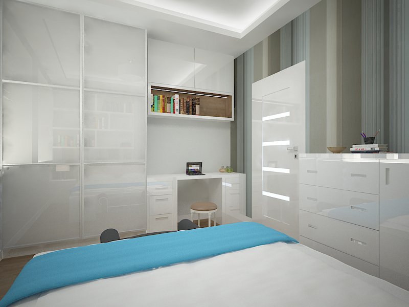 Bedroom visuals <a href="/UkMagnolia/">Magnolia Design UK</a> #bedroom #visuals #3D #wallpaper #white #modern #interiordesign #Interiors #apartment #homeoffice #inspiration