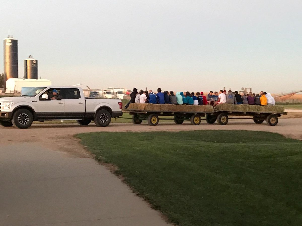 FCAag's tweet photo. Amazing last 2 FCA meetings! 2 packed hayracks and All-time best Husker Womens bball player sharing!   #Allin4Jesus https://t.co/h6zMG0FkJ2