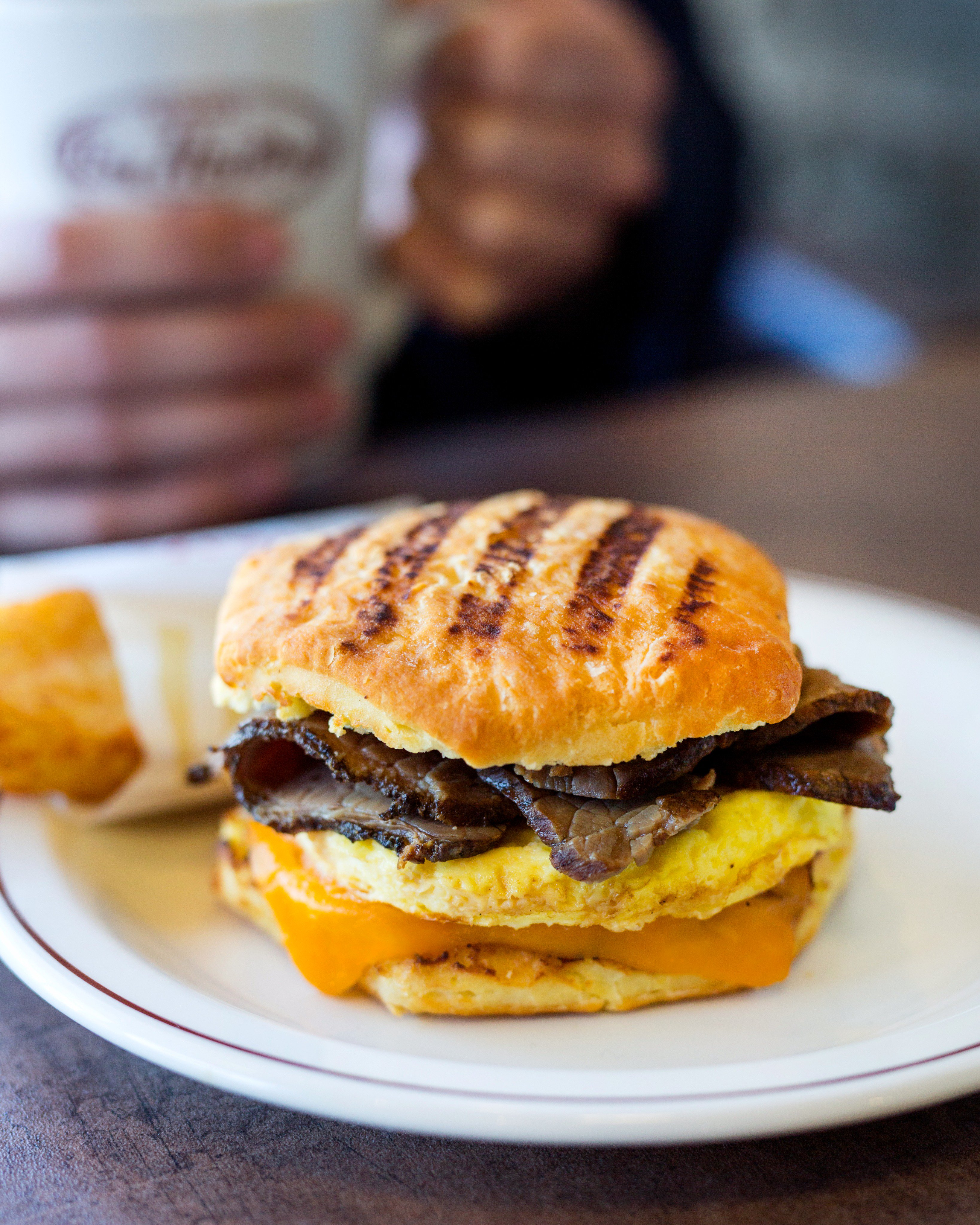 Tim Hortons adds new Steak and Egg Breakfast Sandwich to menu, featuring  slow-cooked 100% Canadian seasoned beef