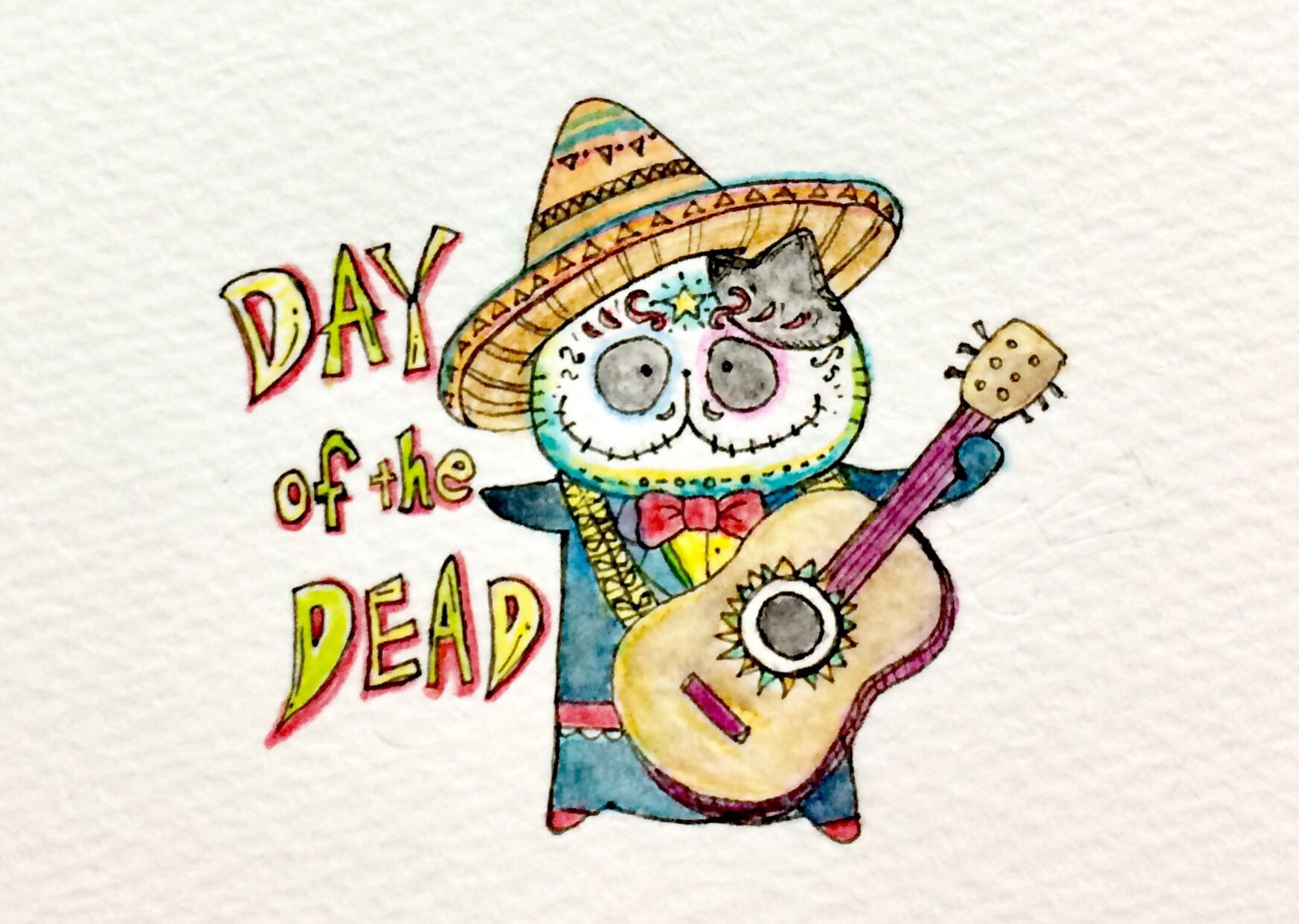 おこにゃん Day Of The Dead Dayofthedead 今日 死者の日 メキシコのお祭り 猫 ネコ ねこ イラスト 可愛い 1日1絵 手描き 癒し 絵描きさんと繋がりたい イラスト好きな人と繋がりたい お絵かき部 Cats T Co Diynv3vjdt Twitter