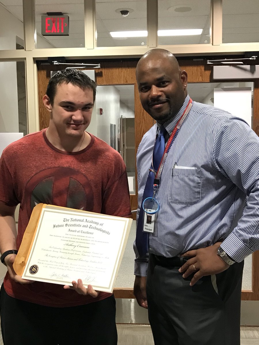 Congrats to Anthony Caamano for National Academy of Future Scientists and Technologists  <a href="/hbailey3LHS/">Harrison Bailey III</a> <a href="/LibertyHigh/">Liberty High School</a>