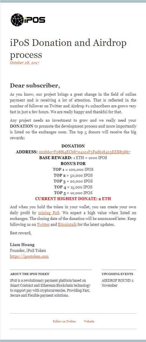 We plan to distribute tokens for donation at the same time as airdrop # 1.
#donation #airdrop #cryptocurrency