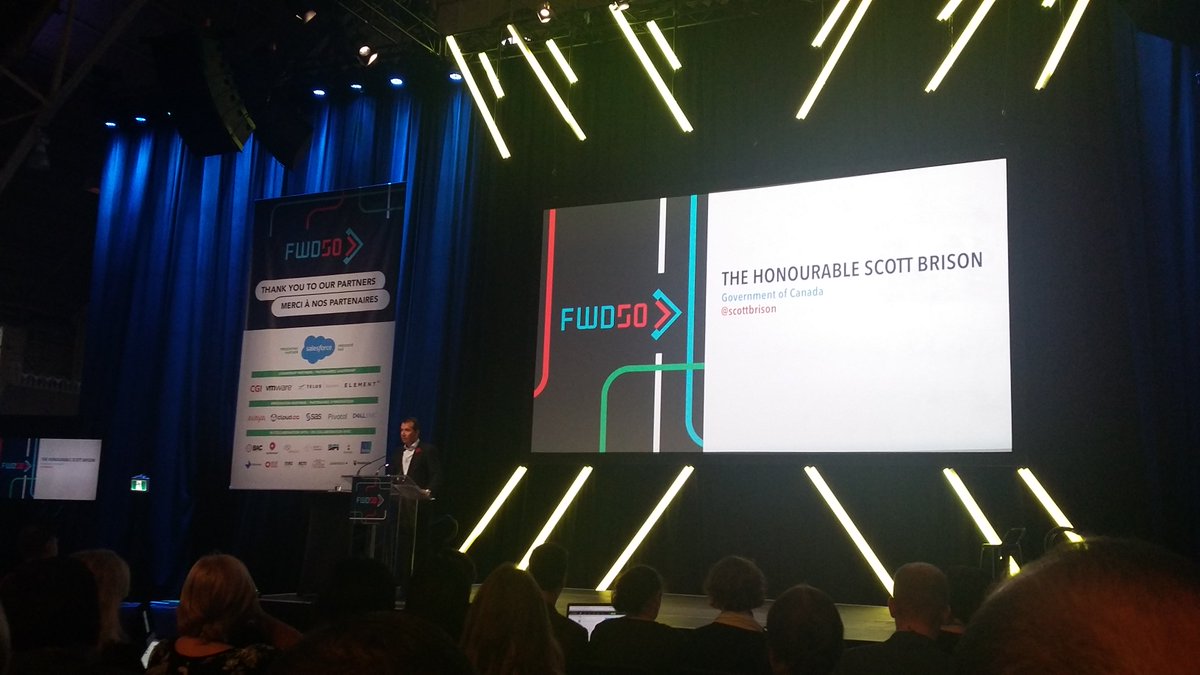 "If we're not failing, it means we're not trying enough new things" <a href="/scottbrison/">Scott Brison</a> #FWD50