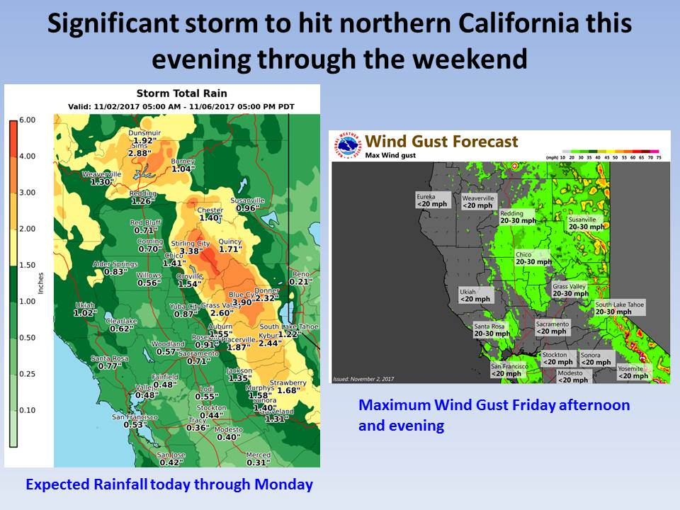 Pacific storm to bring rain and wind this weekend. Heaviest Rain FRI afternoon-SAT...again Sun Night and Monday. Gusty wind Fri night #cawx