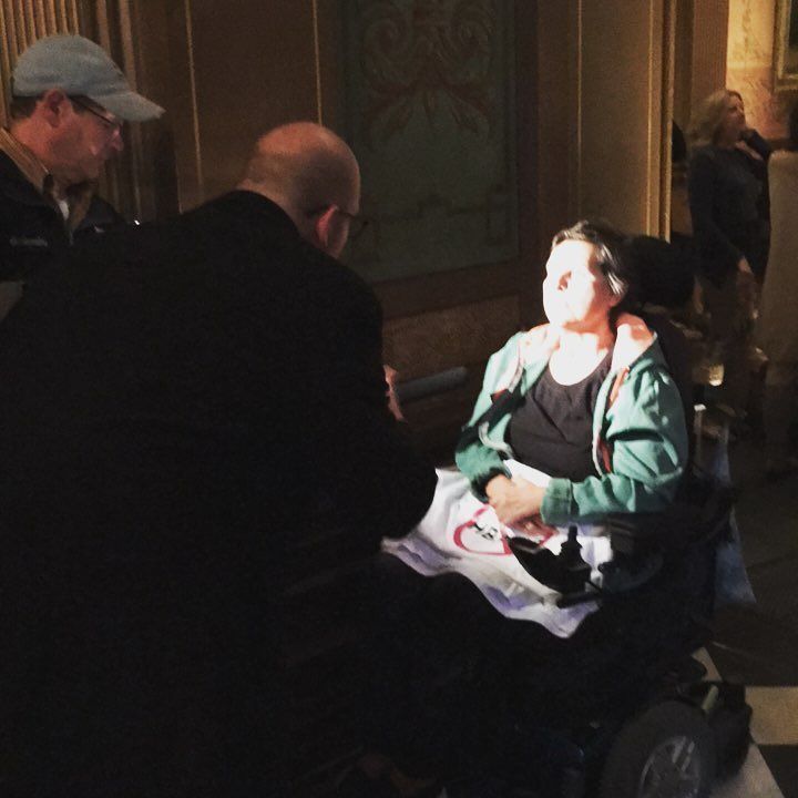 BIAofMI's tweet photo. HB 5013 opponent being interviewed. #No5013 #ProtectNoFault https://t.co/vn9zgyyQWh
