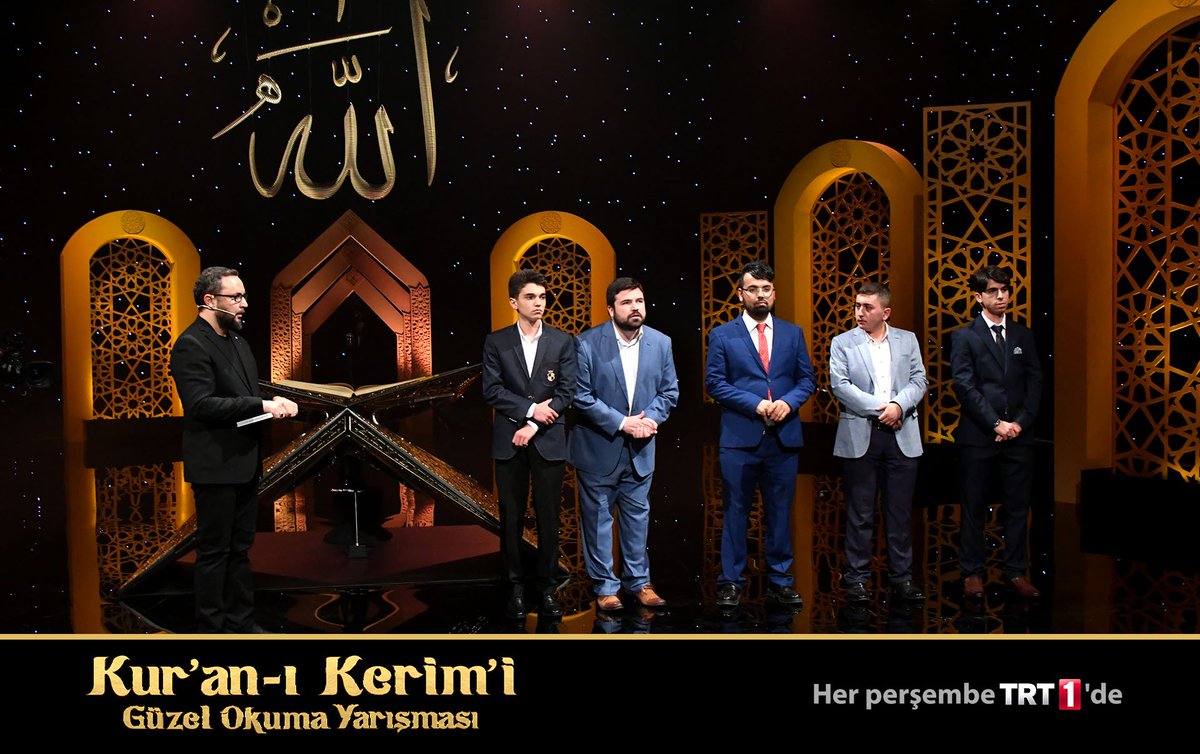 Bu akşam bizlere birbirinden güzel 5 ses muhteşem bir #KuranZiyafeti sunacak.

'Kur'an-ı Kerim'i Güzel Okuma Yarışması' birazdan #TRT1'de.