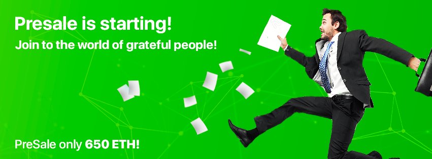 Meet "IThanks - World of grateful people" ICO web-site: ithanks.io

PreSale start now! Join in the world of grateful People!