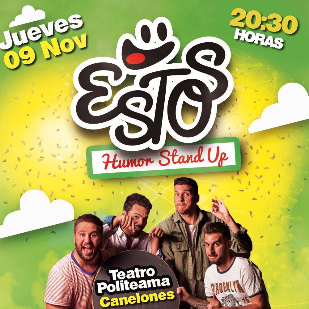 Estoshumor's tweet photo. En una semanita nos vemos Canelones!! No se duerman que quedan las últimas entradas 😉 https://t.co/sHPpXtuiBy