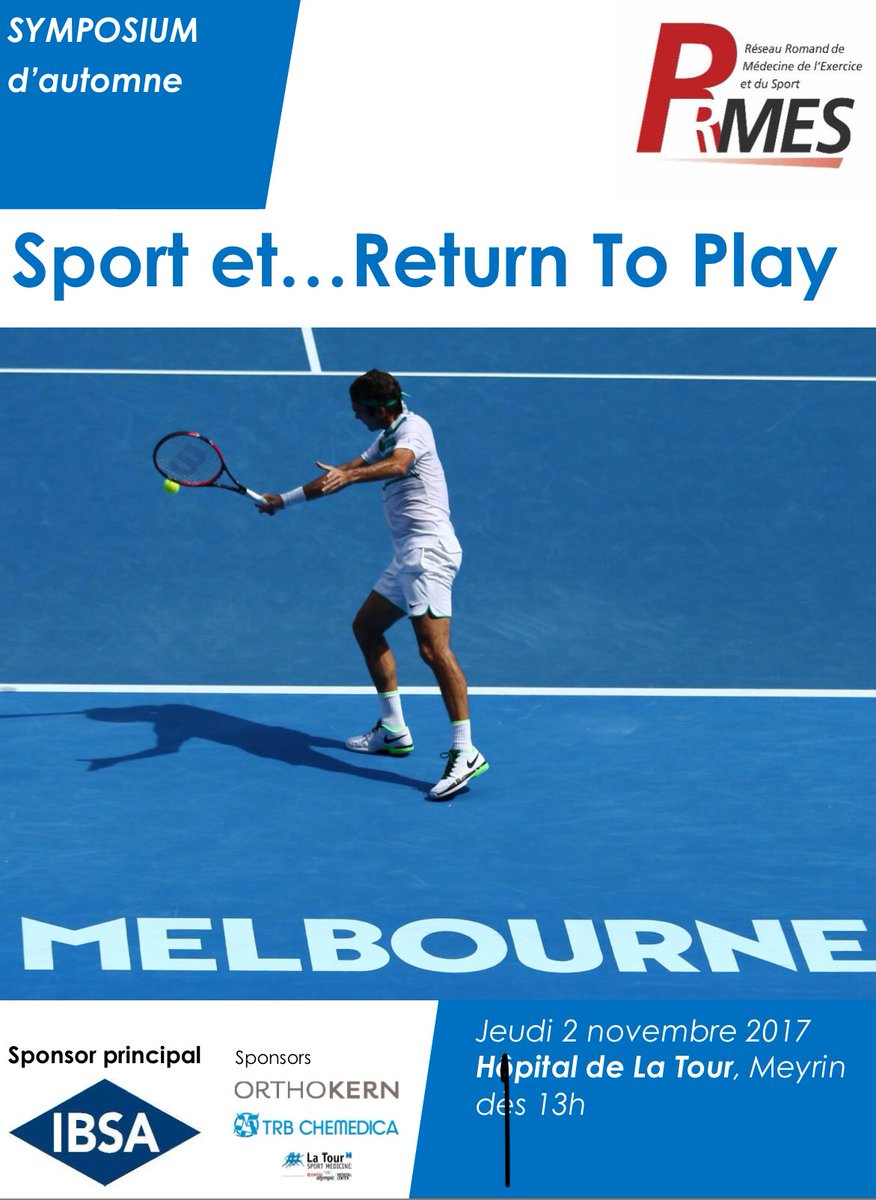 DrSportSante's tweet photo. Interested in sports &amp; exe medicine and interdisciplinarity? Speak French? Follow @RRMESport #rtp17 symposium. Great talks from Geneva https://t.co/M77l9FwSNZ