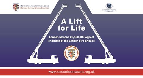 Brilliant! London Freemasons are raising £2.5m to buy two extended super-Aerial appliances for London Fire Brigade - community at our heart.