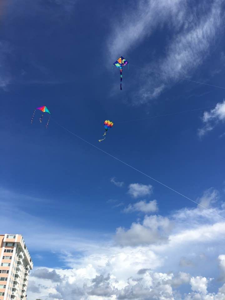 #QualityTime consists of doing about anything on the beach...like flying kites! Thanks Onaida Reichen! 😎🌊☀️⛱️🌴🍹🍺🌅😍 #ClearwaterBeach #StPete