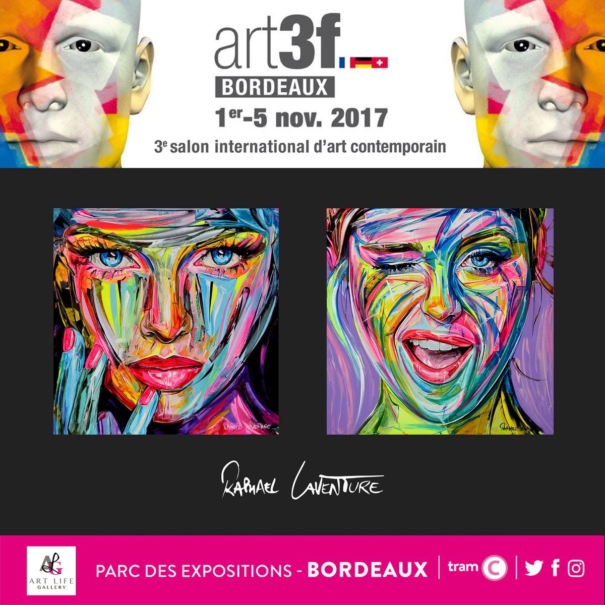 Jusqu’au 5 Novembre, découvrez mes toiles au Salon Art 3F à Bordeaux au Stand « Art Life Gallery »! <a href="/art3fsalon/">art3f</a> <a href="/ArtLife83/">Art Life Gallery</a> #raphaellaventure