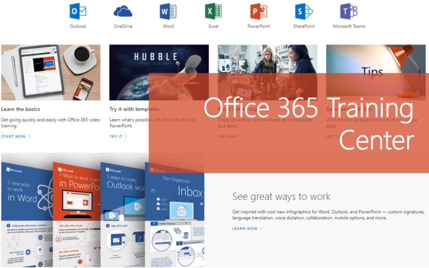 #Microsoft365 Day 54:  #Office365 Training Center bit.ly/2y9oQre via <a href="/tracyvds/">Tracy van der Schyff #Copilot #MVP</a>