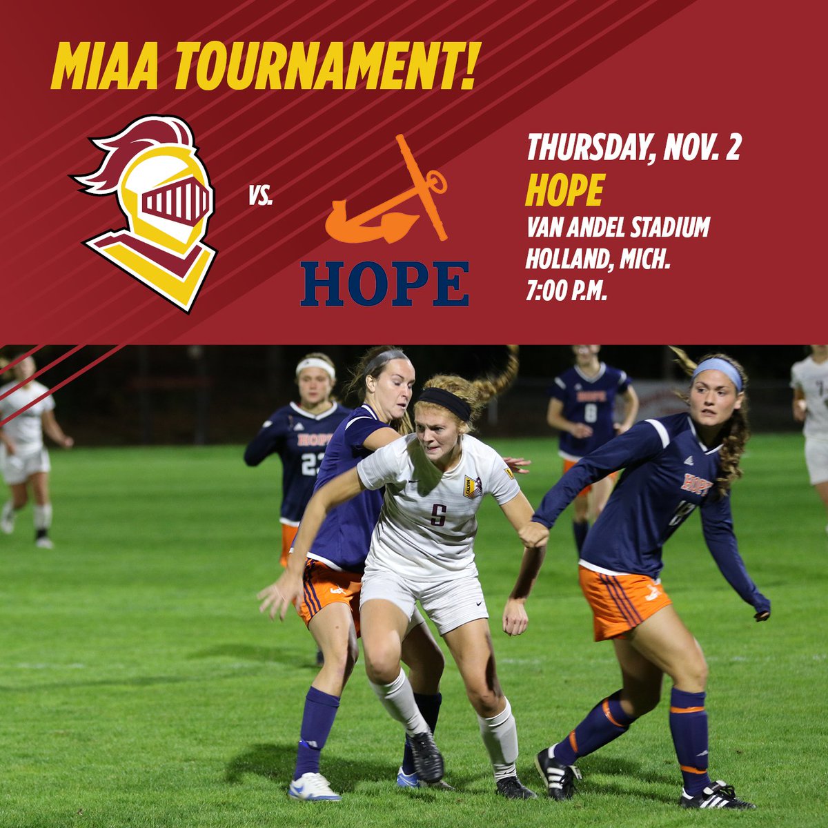 CalvinKnights's tweet photo. ⚽️ @CalvinWSoccer travels to Hope tonight
📊 https://t.co/lhVozGifHG
💻 https://t.co/LKU8YjztIe
#️⃣ #d3miaa #d3soccer #CalvinHope https://t.co/jVf2I6VcwR