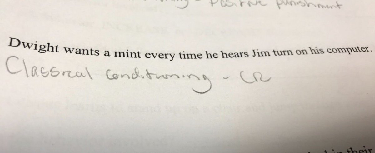 EmbeddedTrash's tweet image. When your psychology homework references @theofficenbc