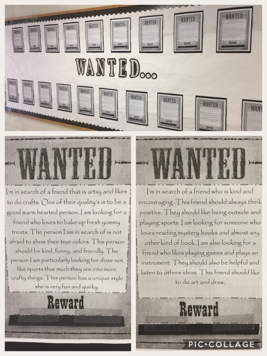 5th graders are in search of some new friends! Do you match this description? Lift the flap to see who you match.