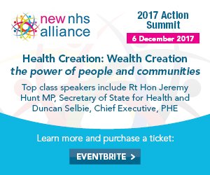 Healthizmo's tweet photo. Learn how #HealthCreation can reduce demand on health &amp; care services at the @nhsalliance 2017 Action Summit https://t.co/5tVAj3Fw3m https://t.co/hY6yqGUzEm