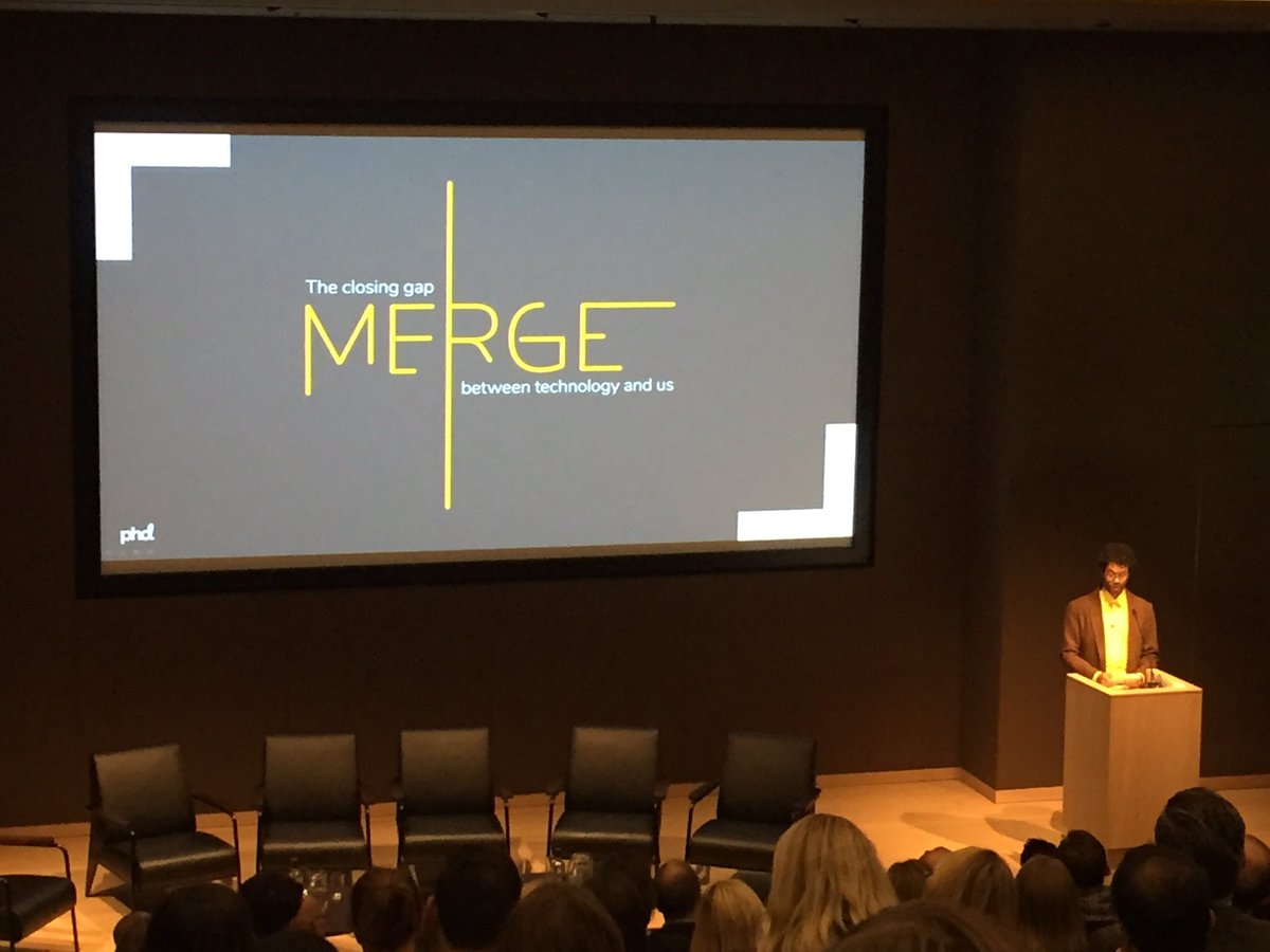 PHD_UK's tweet image. A warm welcome to our ‘Merge’ launch host @RichardAyoade #PHDmerge