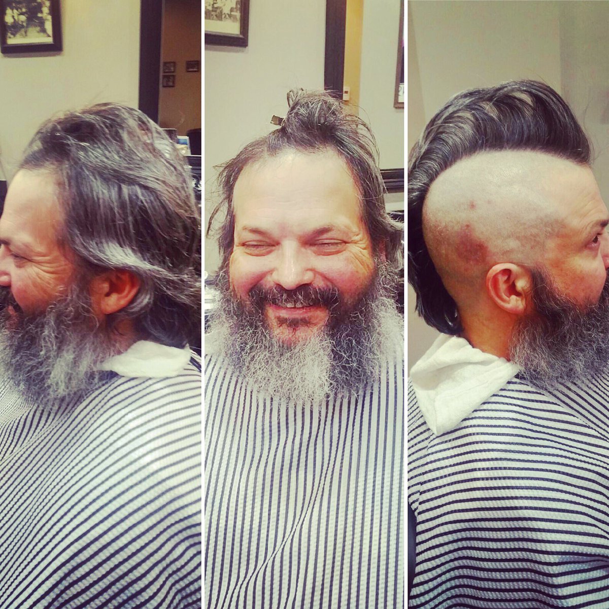 RoosterClubNOLA's tweet photo. Going, going, BAM!
💈⚜️🐓💈#howboldcanyougo #nolabarber #mohawk #barberlife #roostercomb #downtownNOLA #neworleansbarber https://t.co/GCh9Z3YVjb