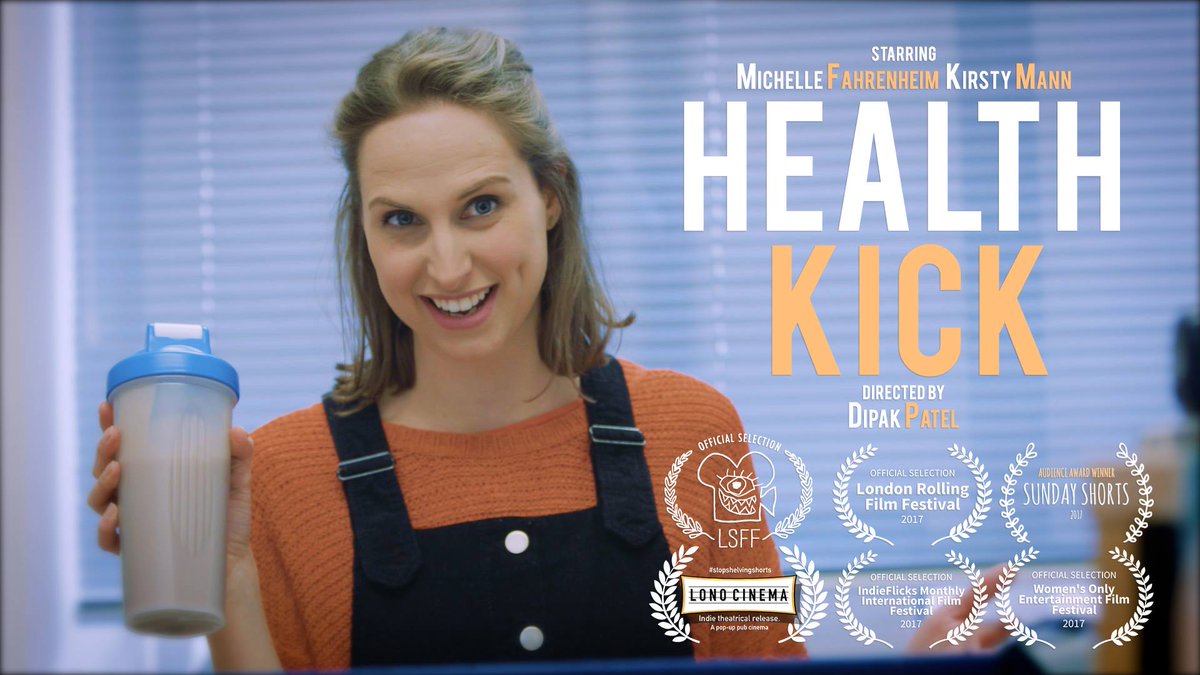MFahrenheim's tweet photo. Super-excited that Health Kick's been selected for the London Short Film Festival in Jan. WOO!! @LSFF #LSFF15 https://t.co/R9ldQw7A8E