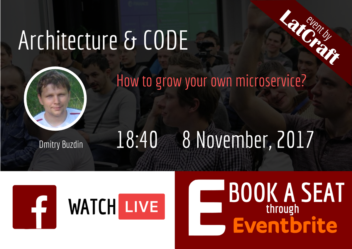 latcraft's tweet photo. Is it possible to gradually migrate to microservices architecture? @buzdin knows answer! Learn more @ LatCraft on Nov 8 https://t.co/Nn9NXrWkOL