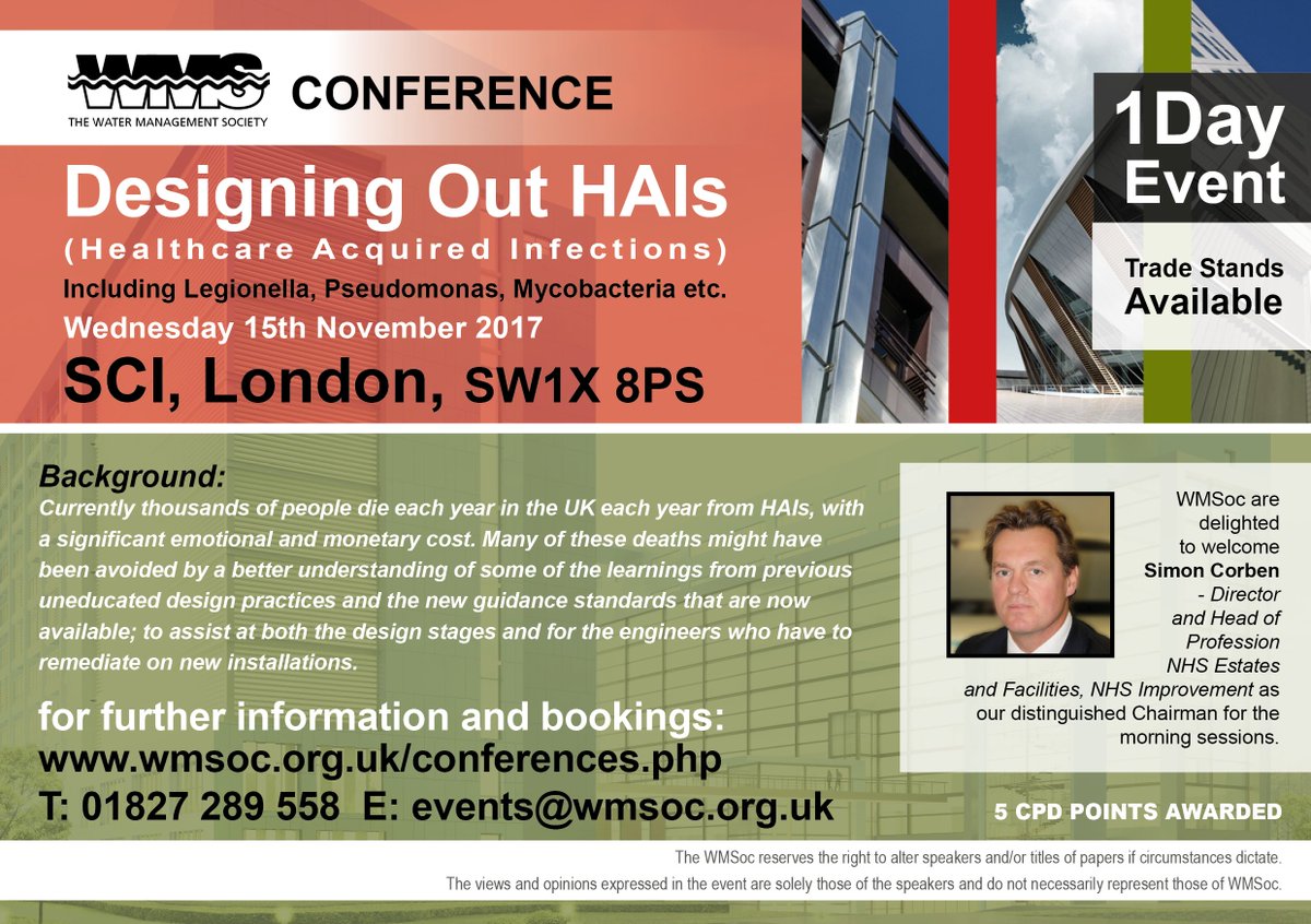 WMSoc1's tweet photo. #DesigningOut #HAIs #Event - 15 #November - #Announcing our #Distinguished #Chairman: #Spaces #Available - #BookNow: https://t.co/XJhDyT0a2g https://t.co/LfrD3mrOgb