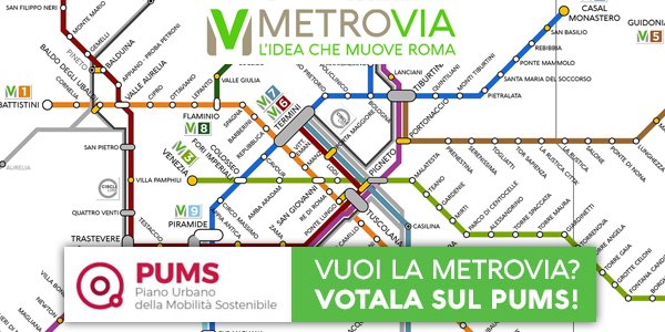 MetroviaRoma's tweet photo. Muovi #roma con #metrovia! Vota sul @PumsRoma il progetto. Per avere un trasporto degno di una Capitale Europea https://t.co/tdWlJBClO7 https://t.co/psM3cNwsxg